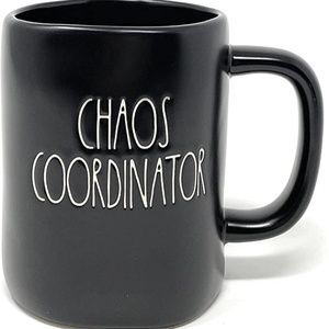 Rae Dunn CHAOS COORDINATOR Mug - Ceramic - Black